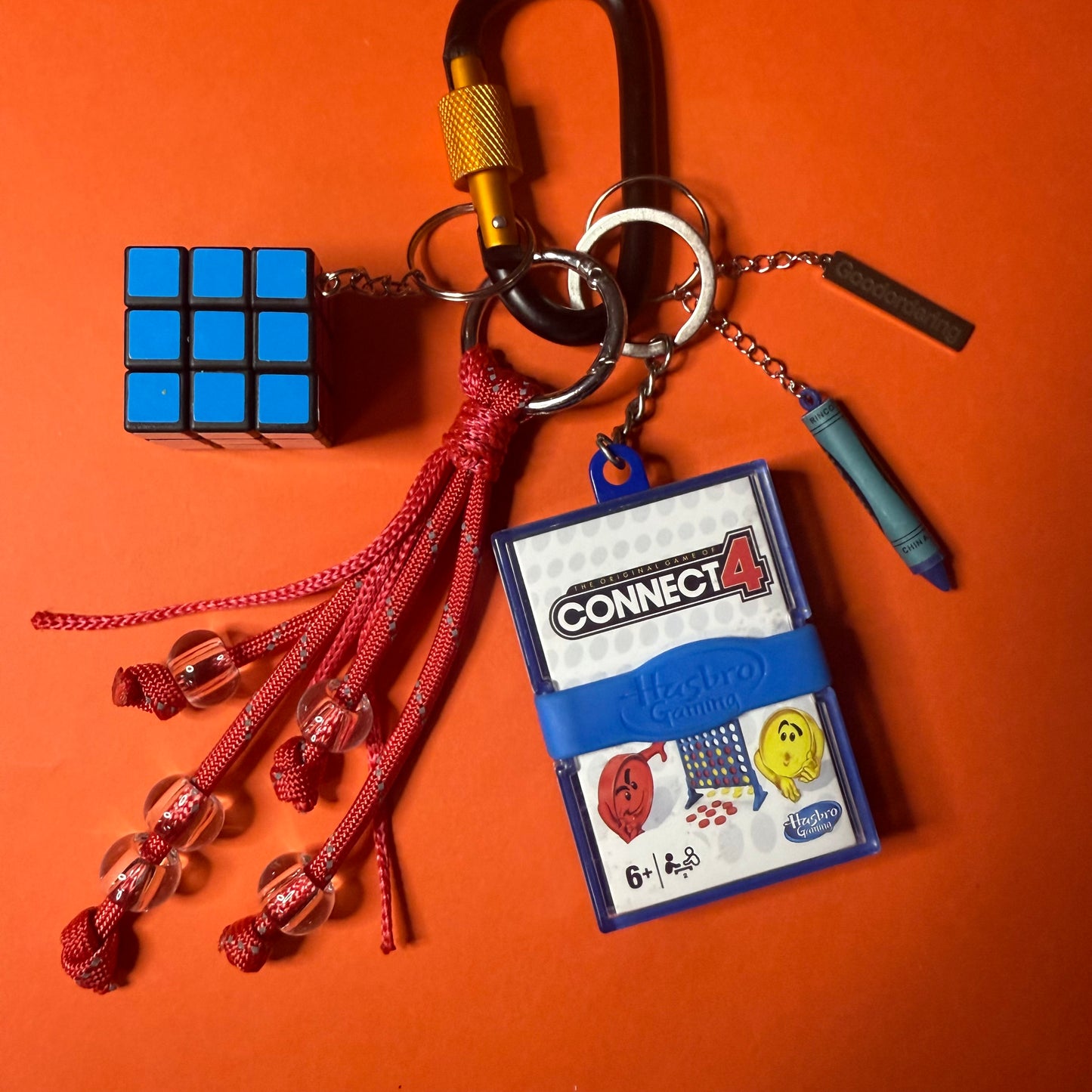Bag charm and keyring Connect Four