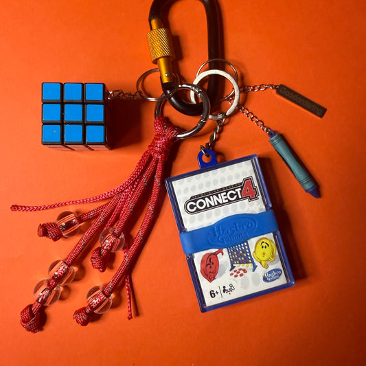 Bag charm and keyring Connect Four