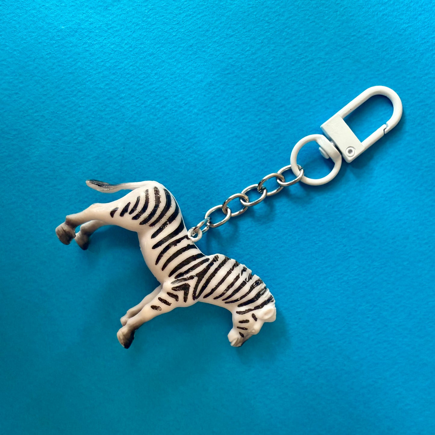 Vintage toy animal keyring charms