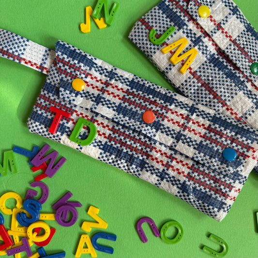 Upcycled cutlery / pencil case personalised