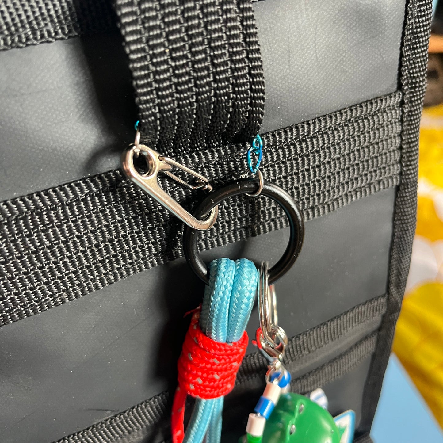 Frog rope bag charm Clowncore