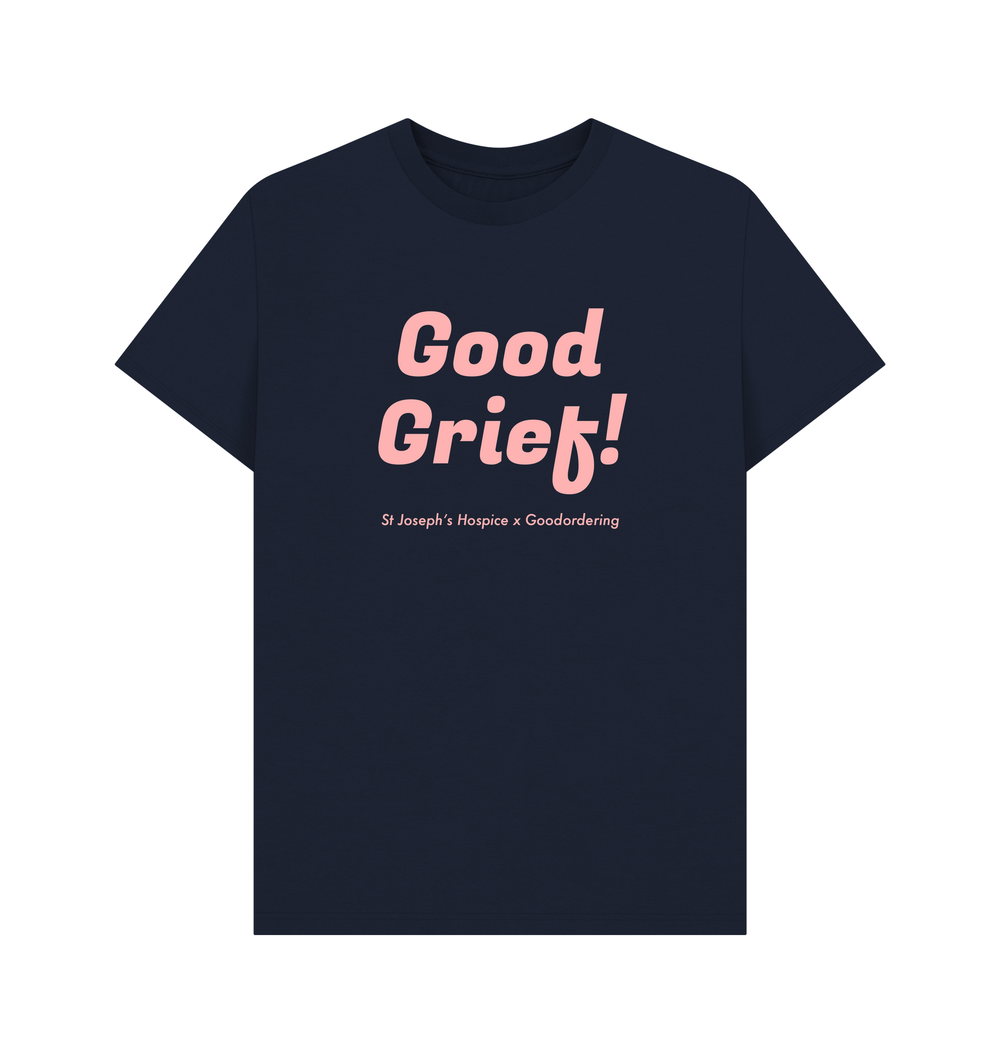 Navy Blue Printed T-shirt Front