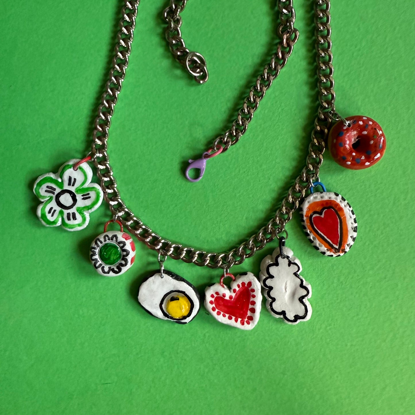 Clay charm necklace 2
