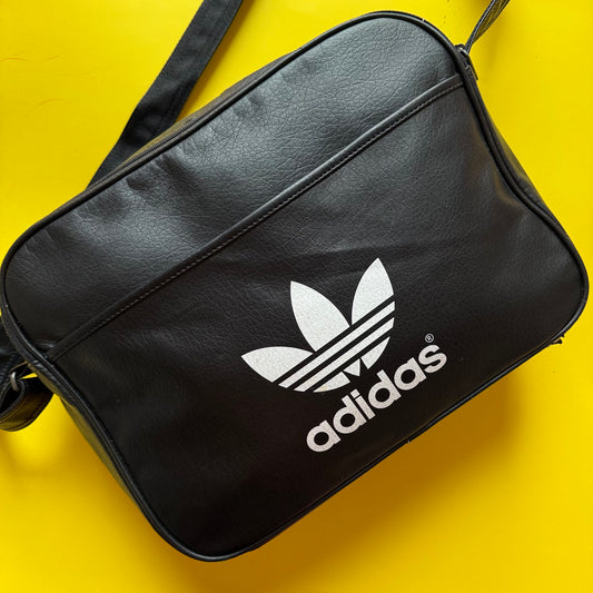 Upcycled Adidas Bike Pannier messenger bag black