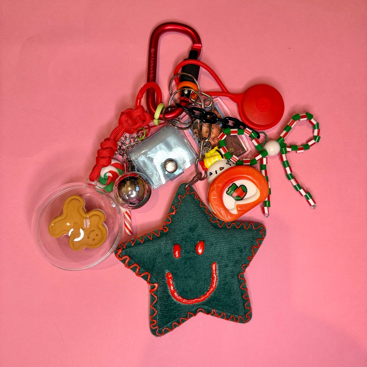 Bag charm and keyring christmas star