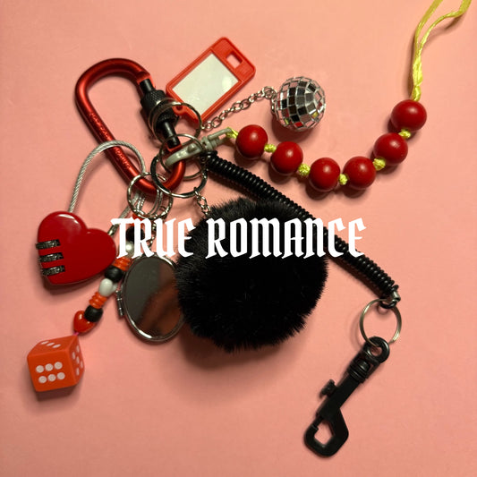 Bag charm and keyring true romance