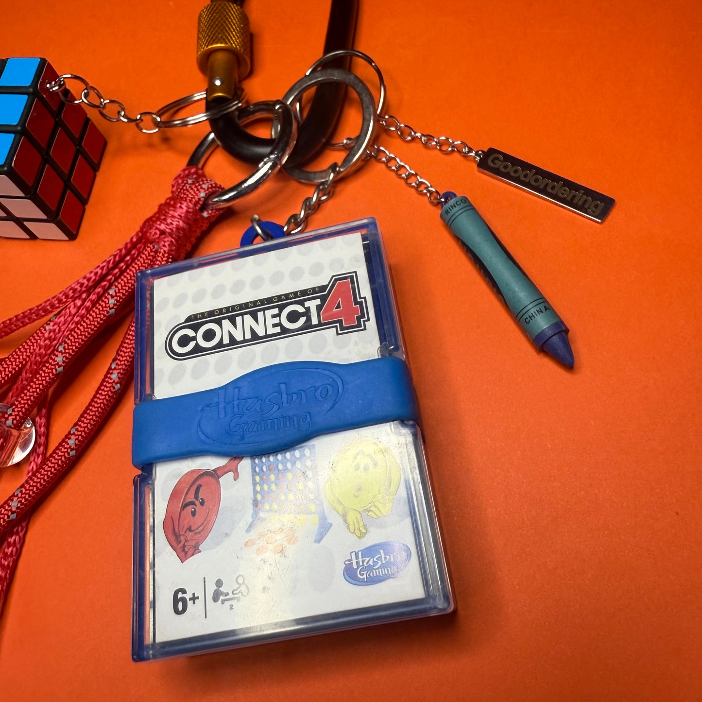 Bag charm and keyring Connect Four