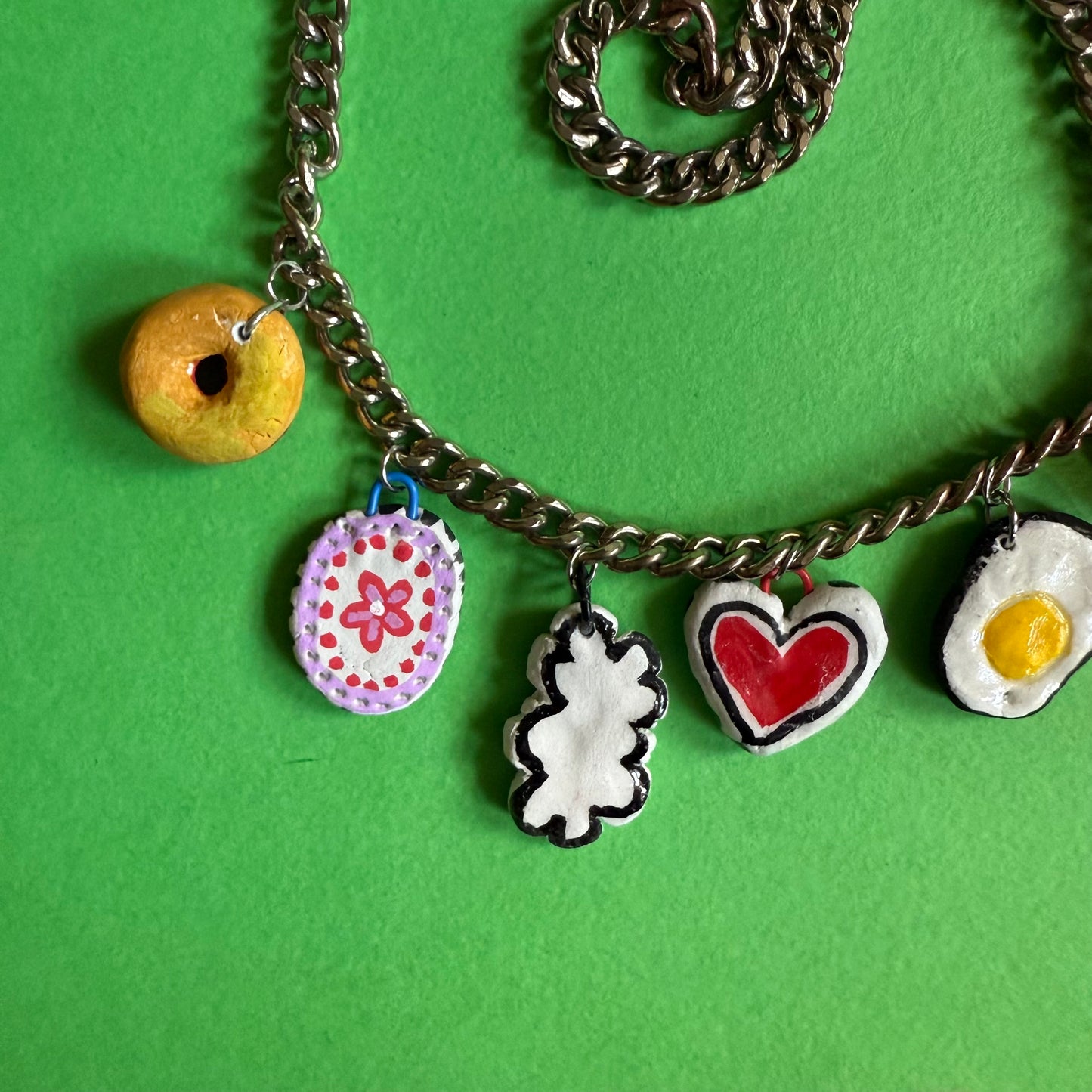 Clay charm necklace 2