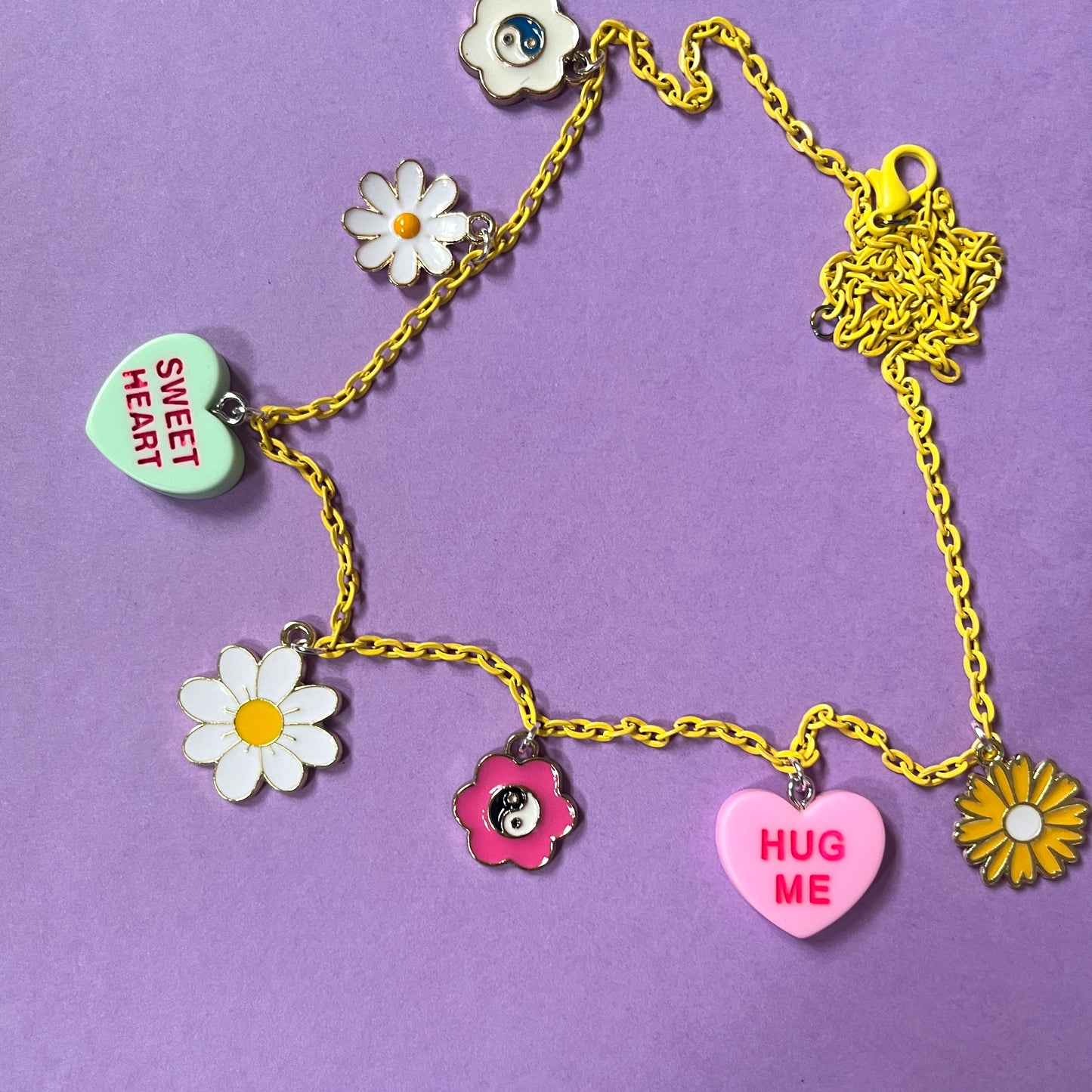 Charm necklace daisy sweets