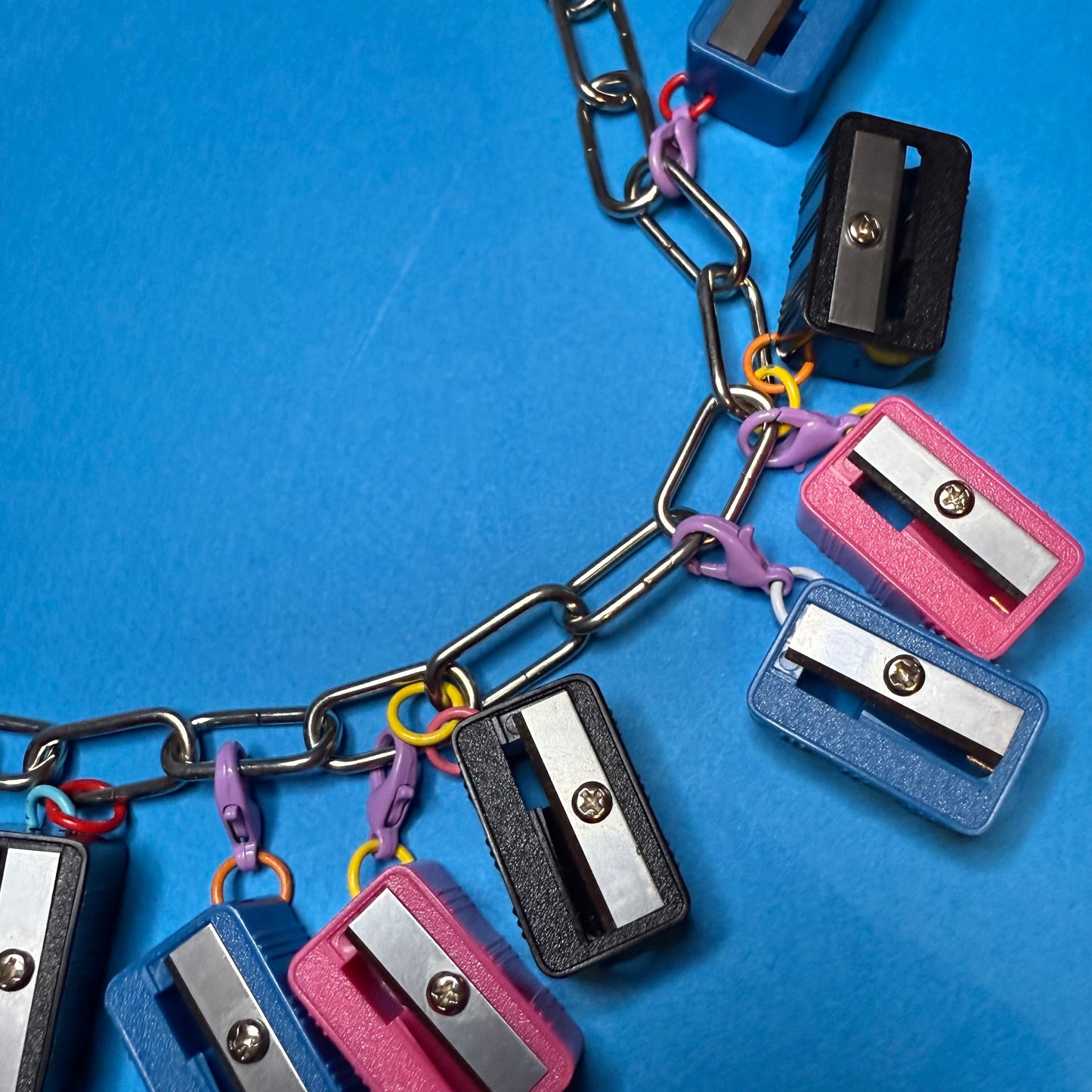 Pencil sharpener charm necklace