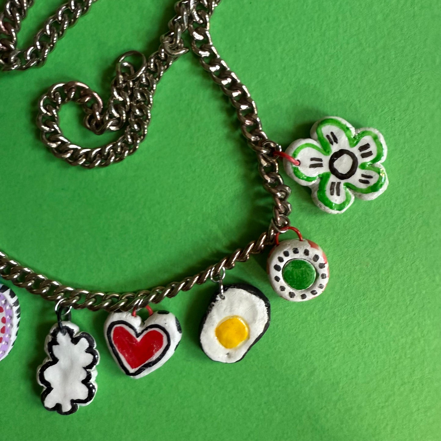 Clay charm necklace 2