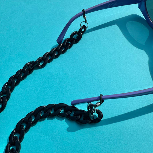 Glasses chain chunky black