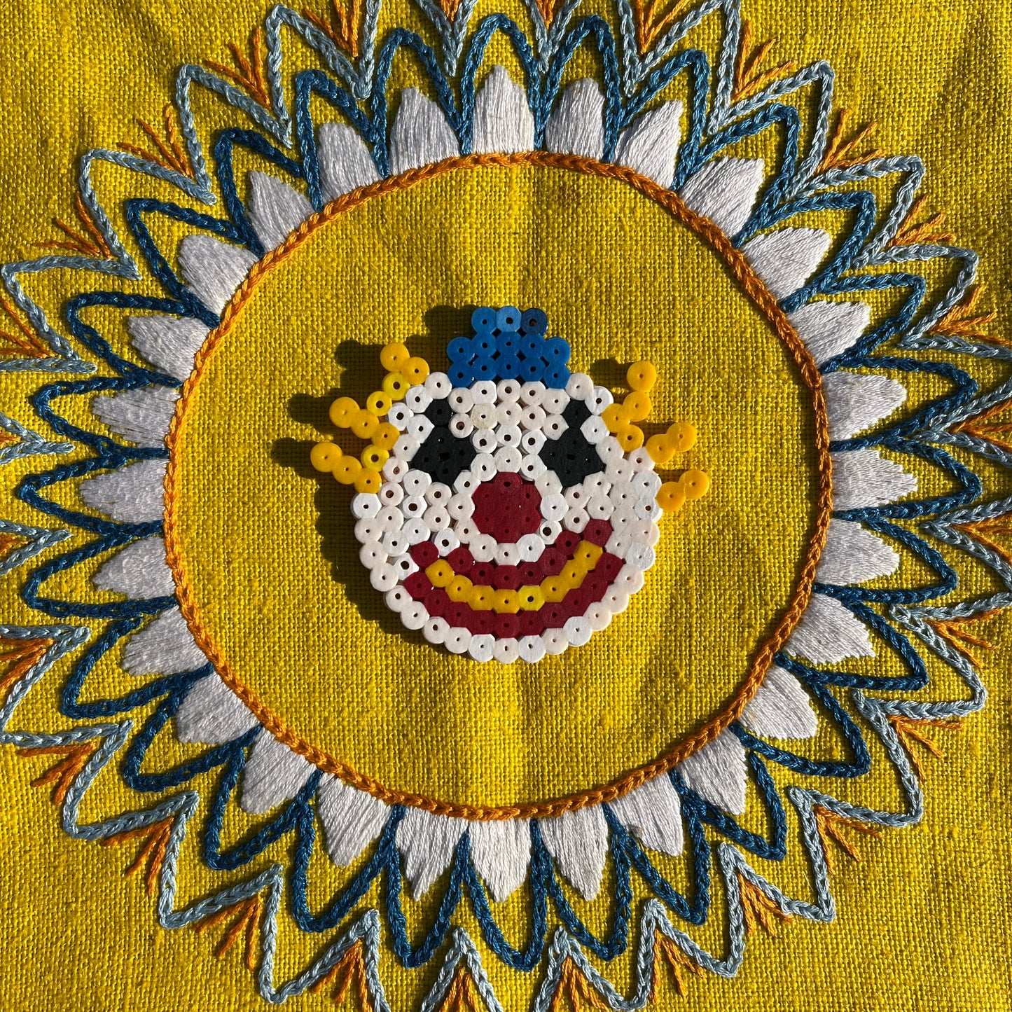 Hama clown yellow Clowncore bag charm