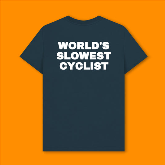 World's Slowest Cyclist / Slow Coach Organic cotton T-shirt