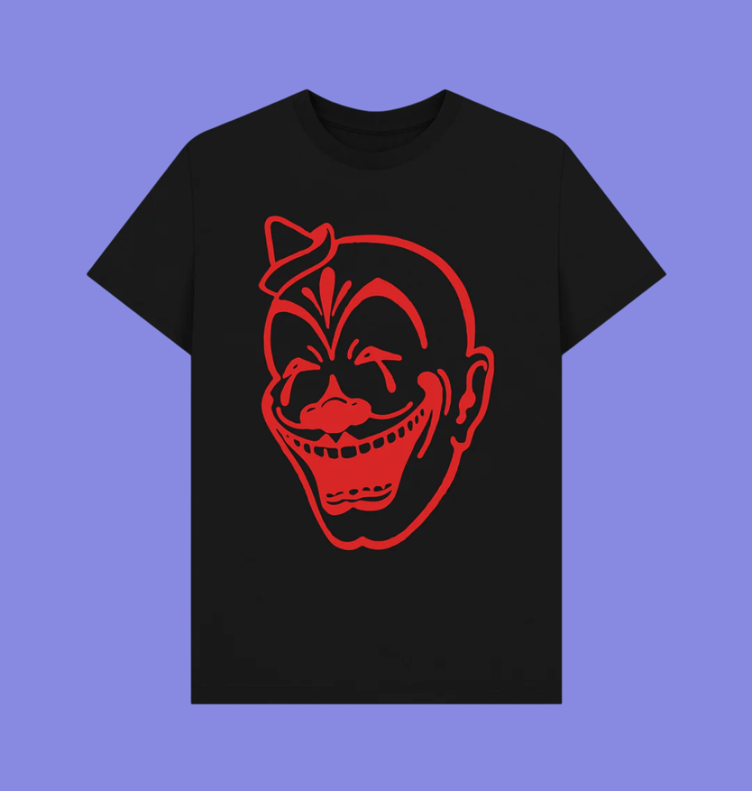 Black Scary clown t-shirt Clowncore