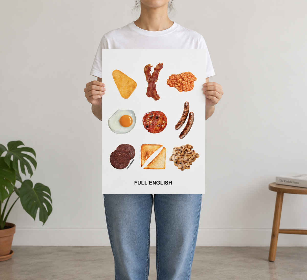 British breakfast A3 wall art – Goodordering Souvenir Range