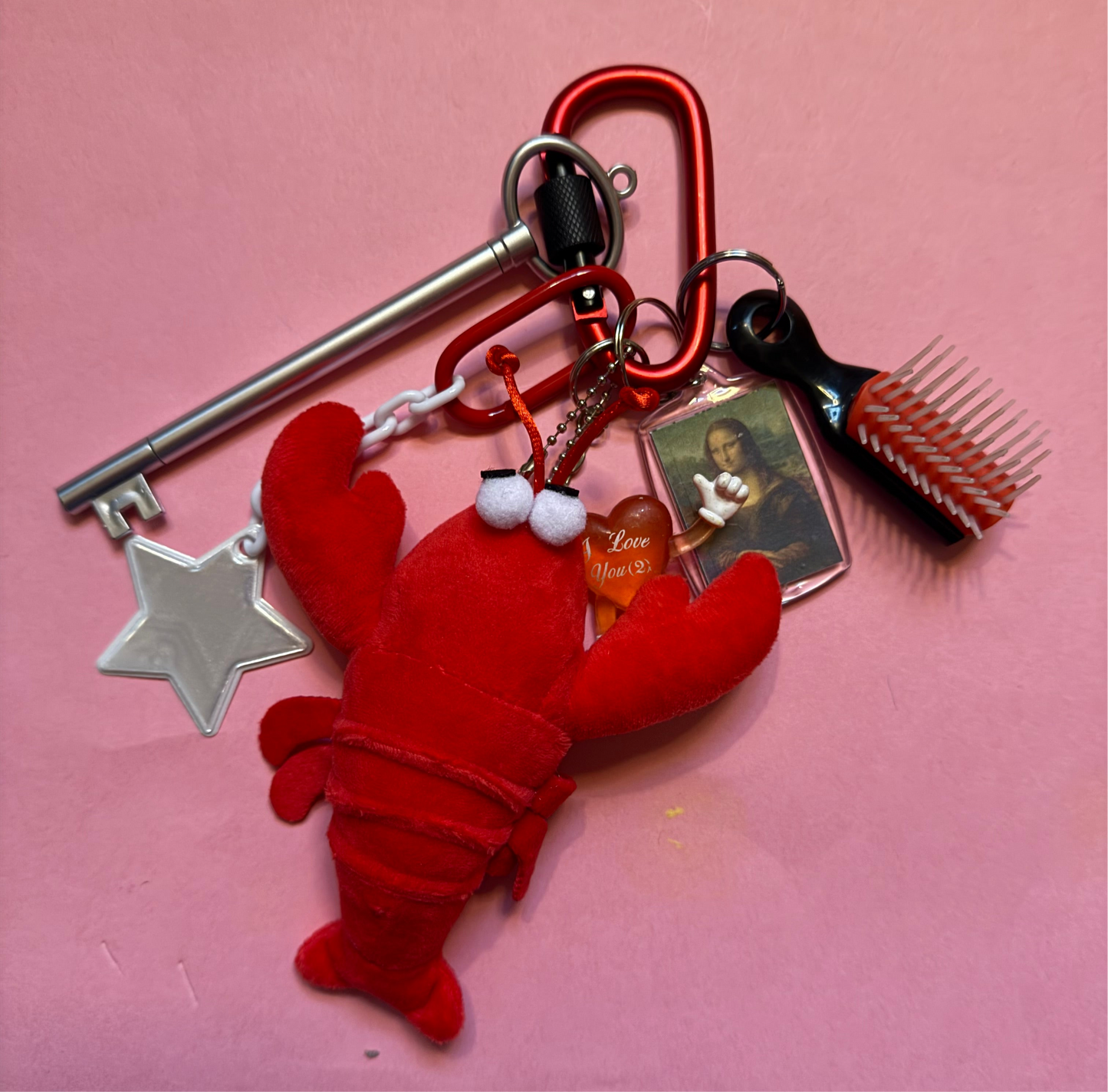 Bag charm and keyring lobster