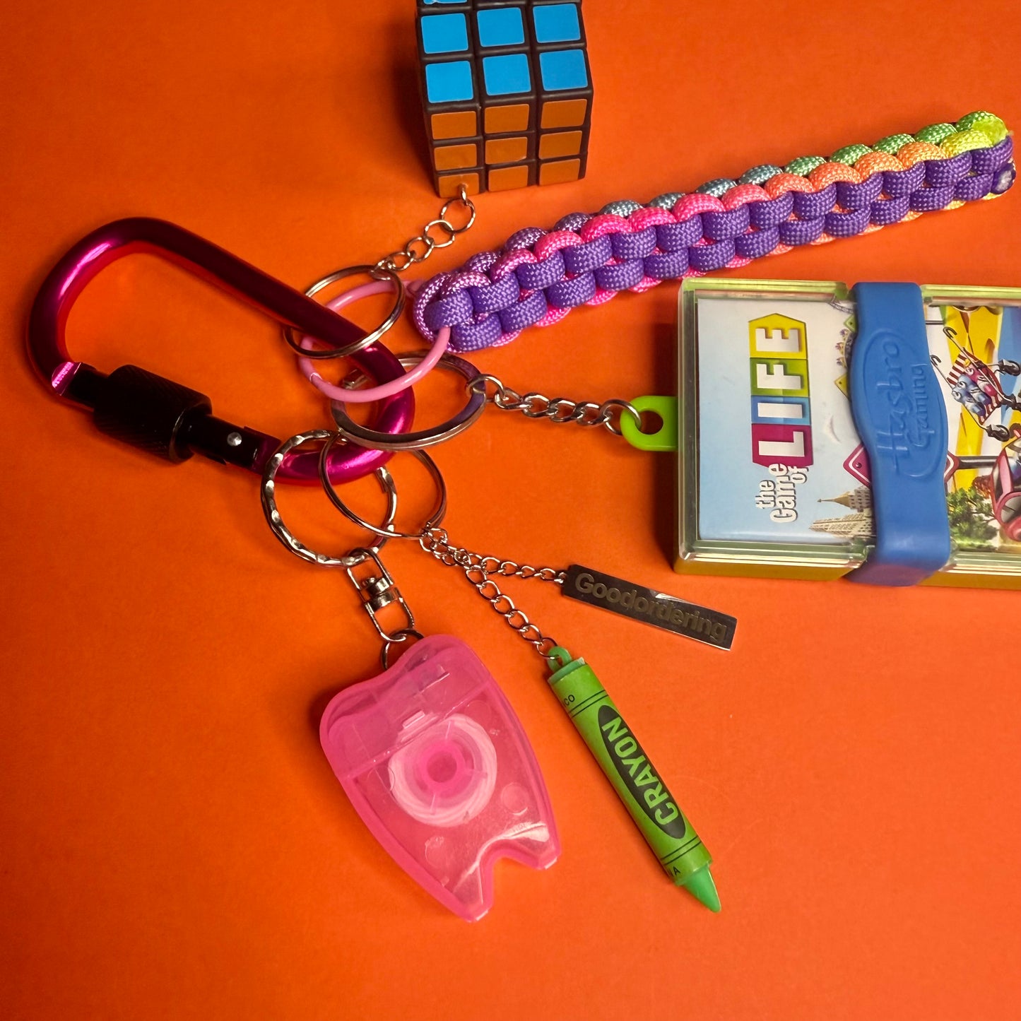 Bag charm and keyring Game of Life