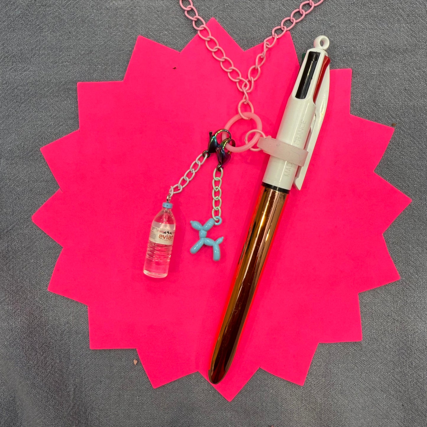 Pen / lip balm holder necklace