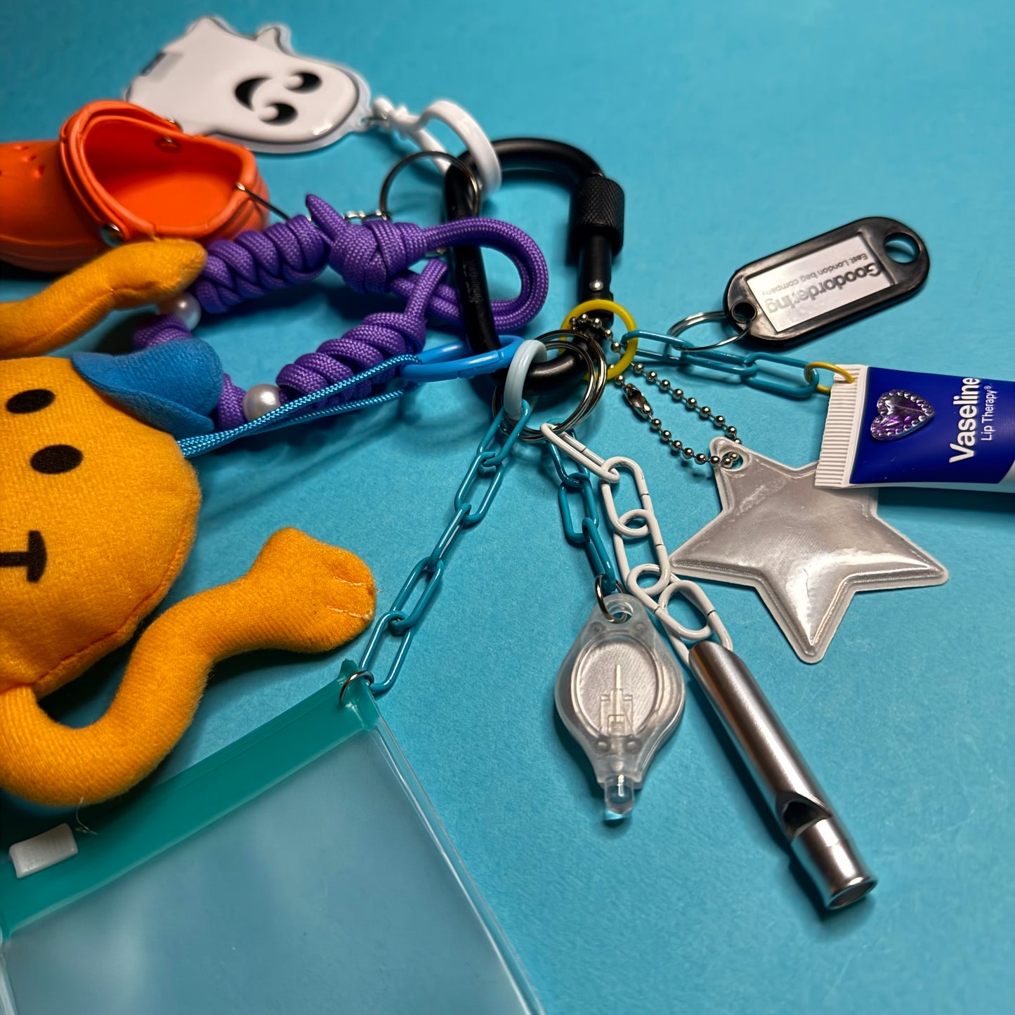 Bag charm and keyring mr tickle orange