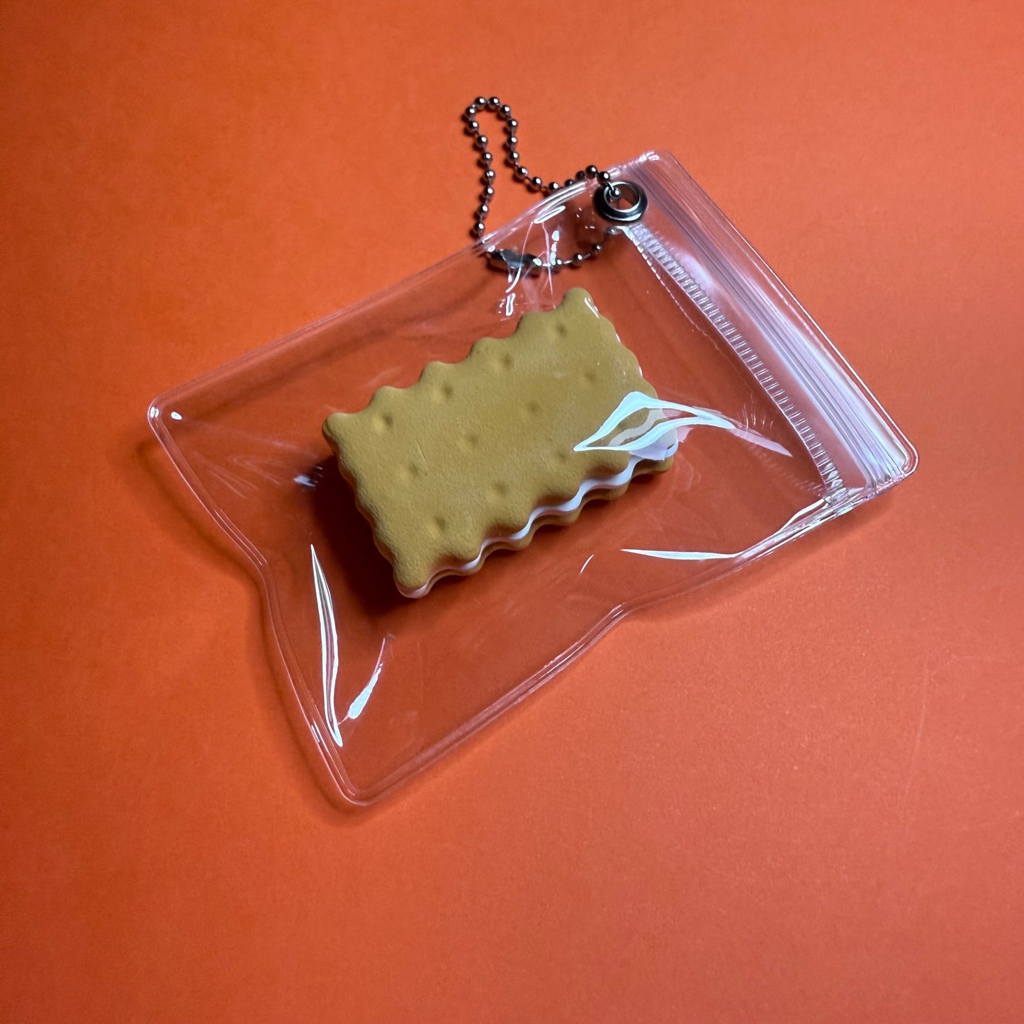 Biscuit phone charm keyring