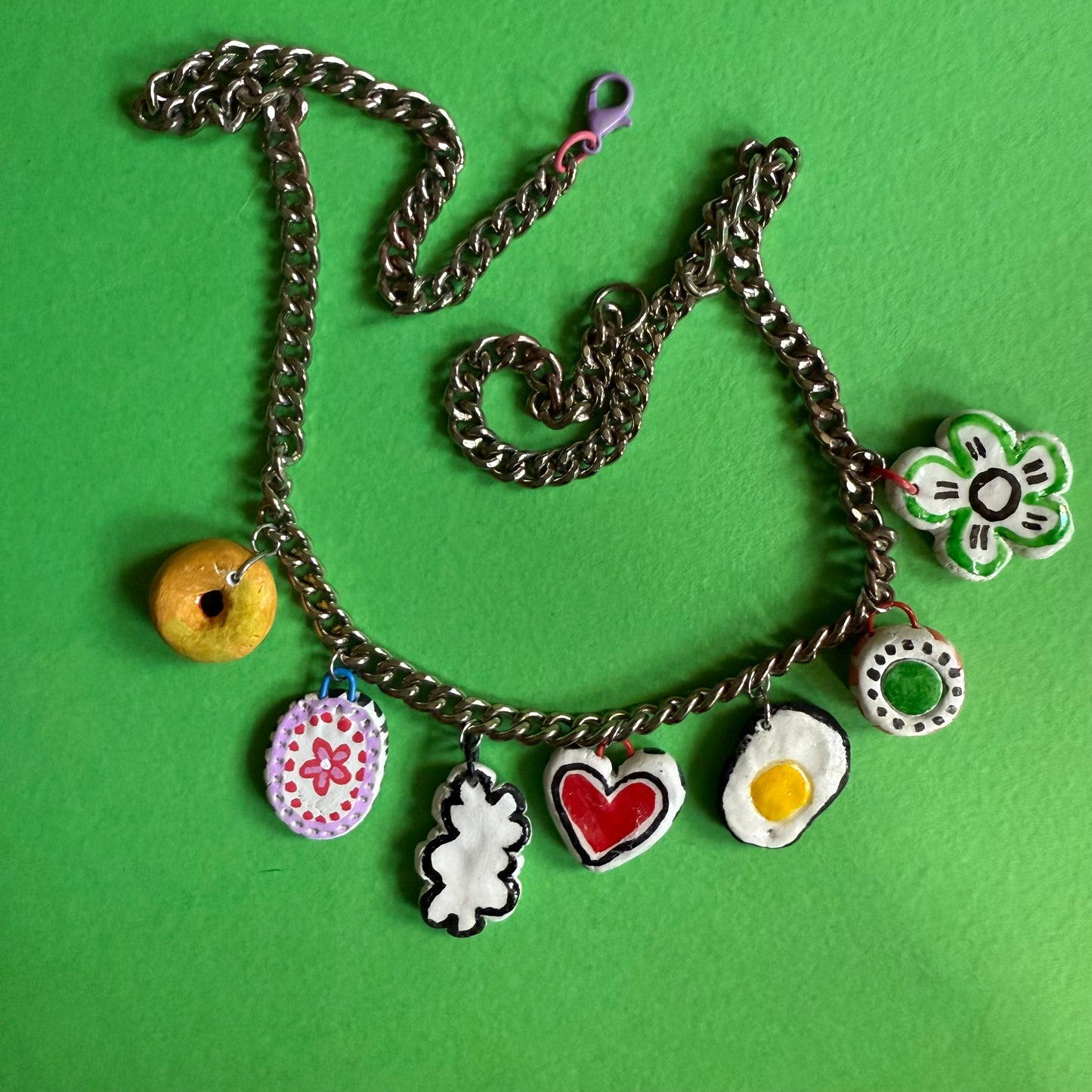 Clay charm necklace 2