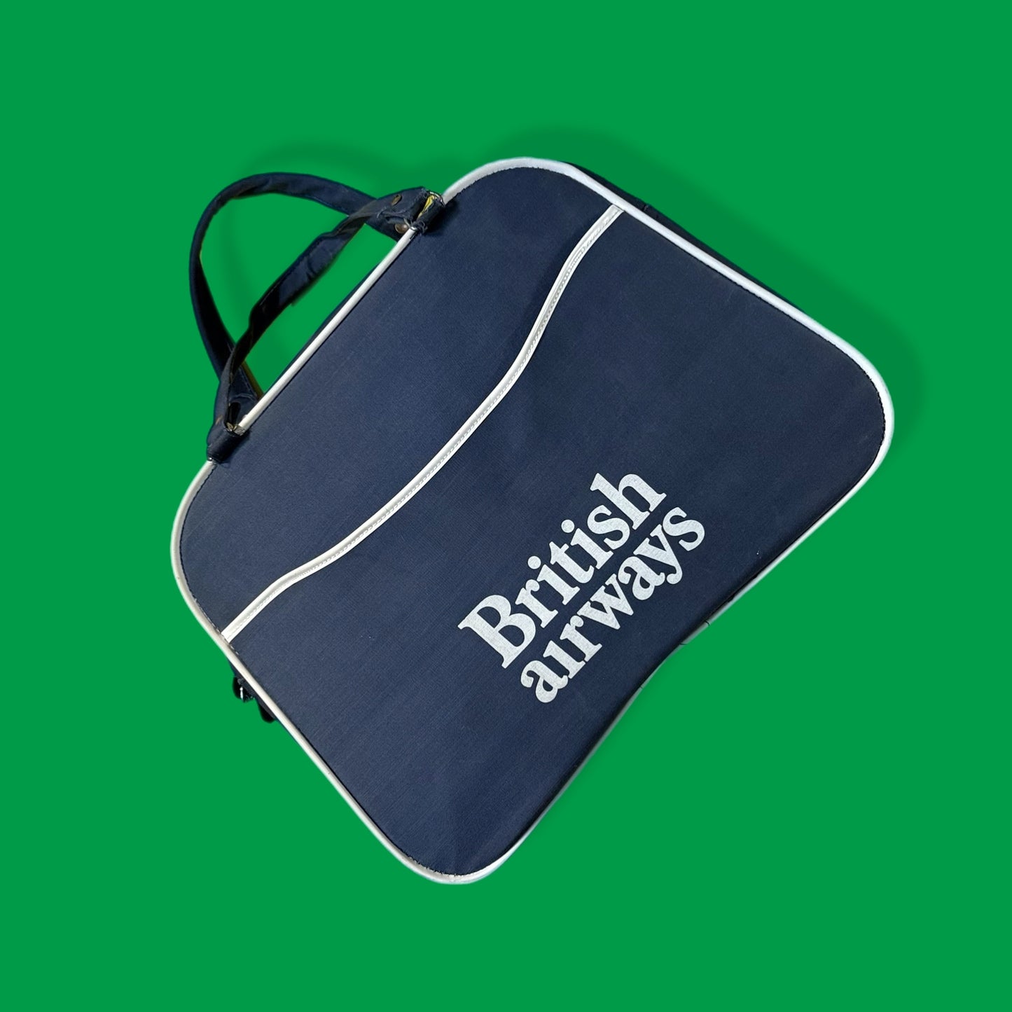 Upcycled vintage British Airways Bike Pannier tote bag