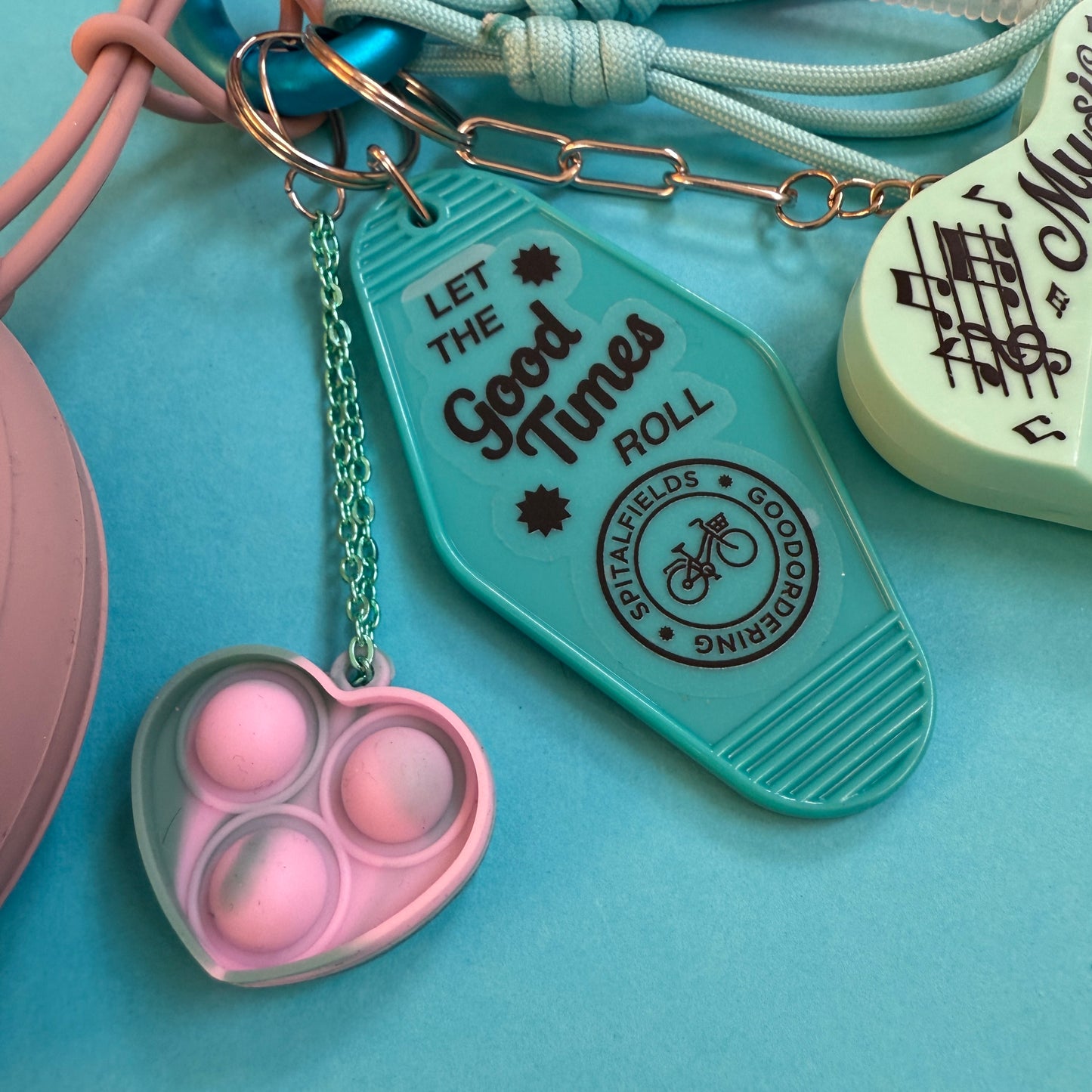 Bag charm and keyring silicone purse