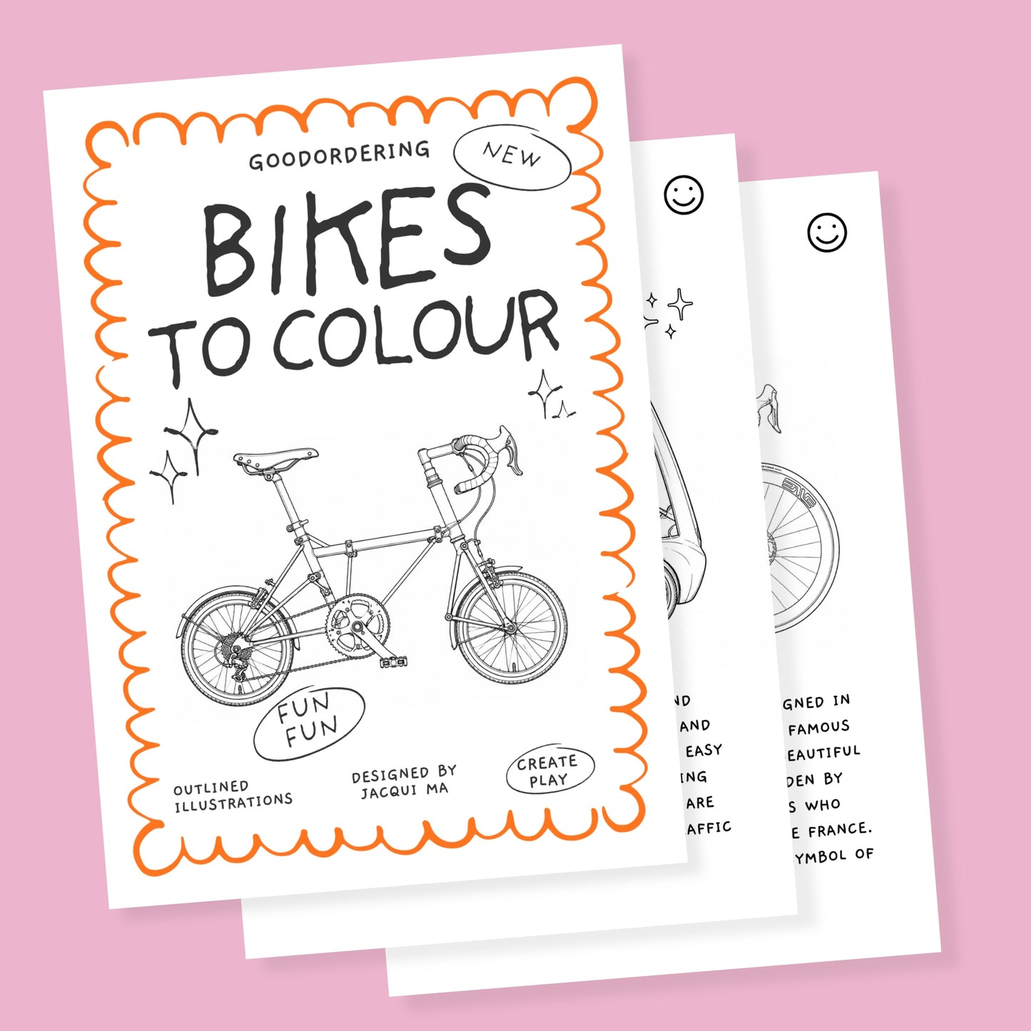 Bikes of the World Colouring Book by Jacqui Ma Downloadable