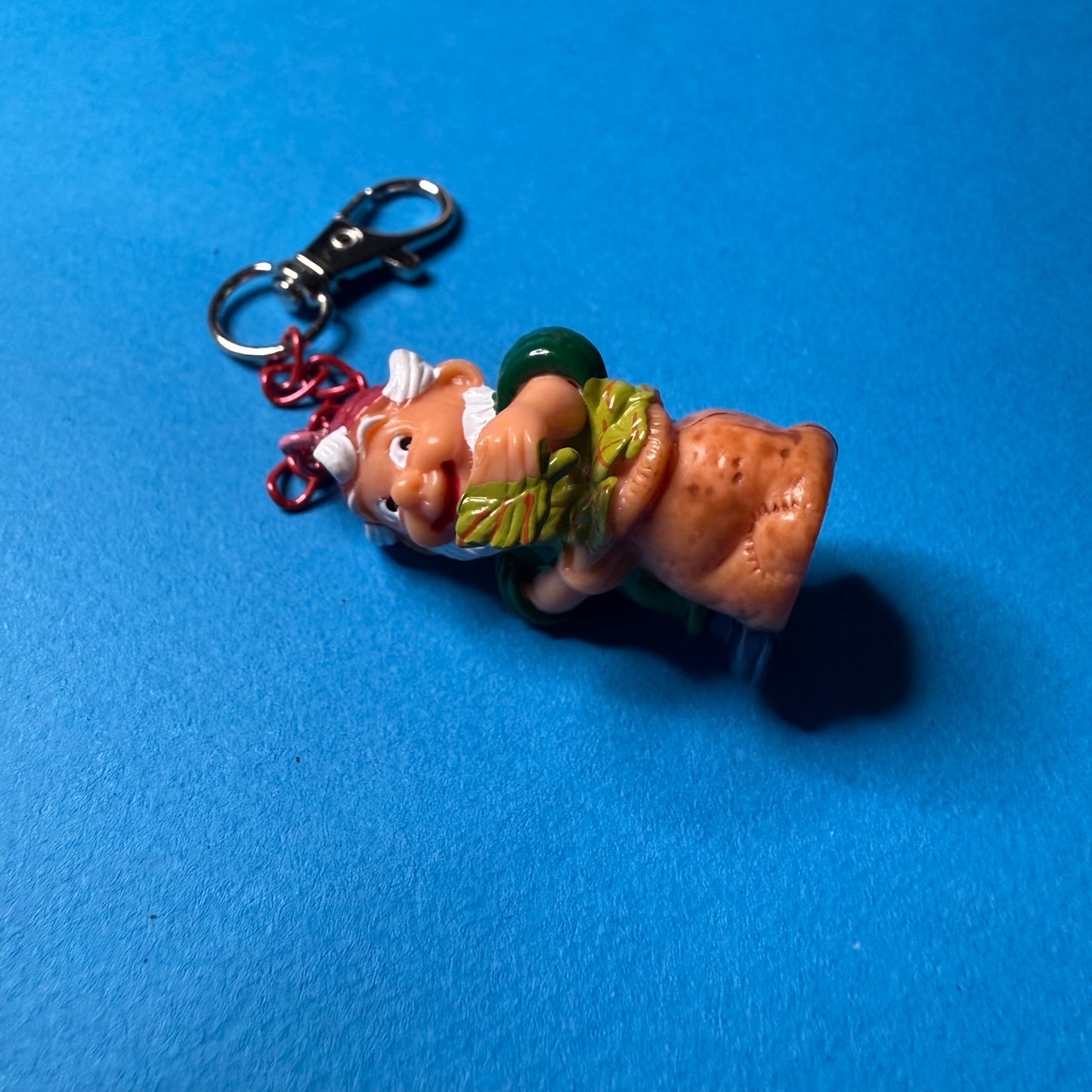 Gnome keyring / bag charm spinach