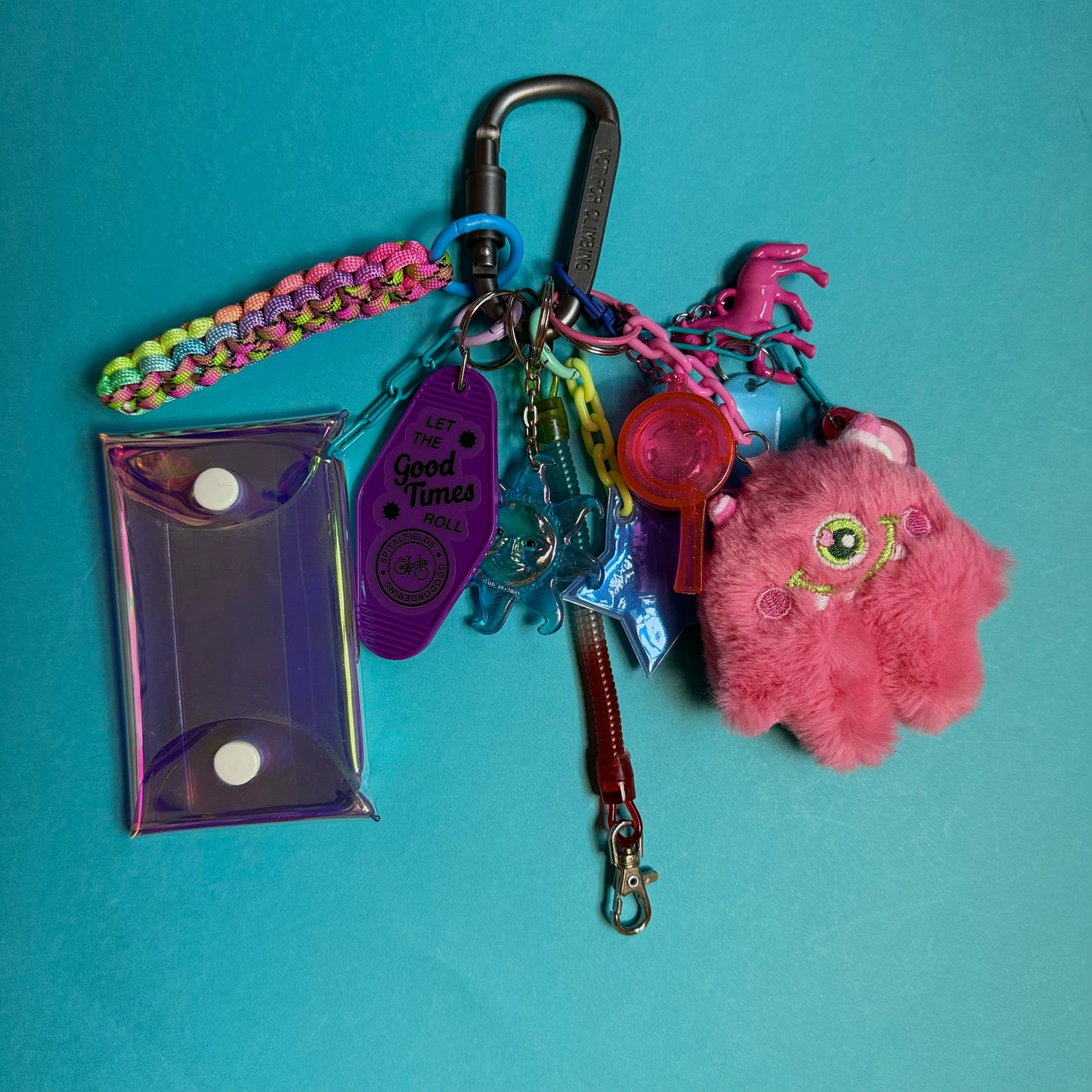 Bag charm and keyring pastel explosion