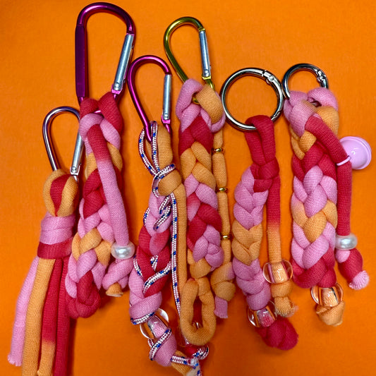 Braided jersey charm