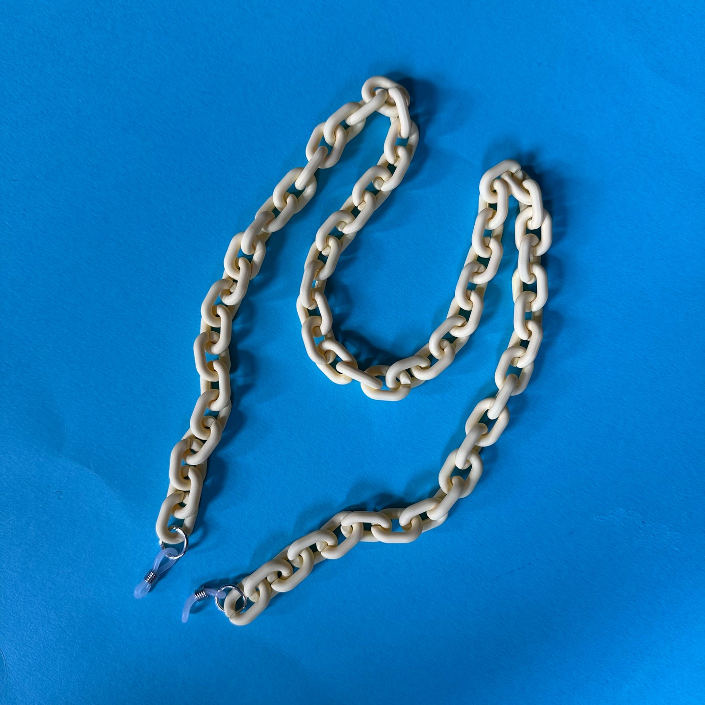 Glasses chain chunky pastel yellow