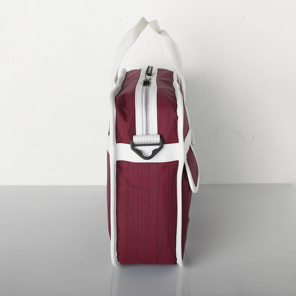 Shoulder bag retro briefcase Maroon