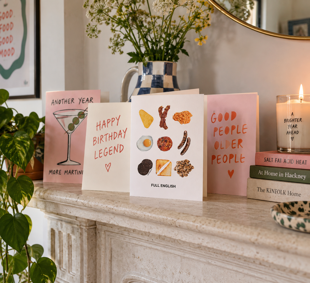 Full English Greetings Card – British Food Souvenir