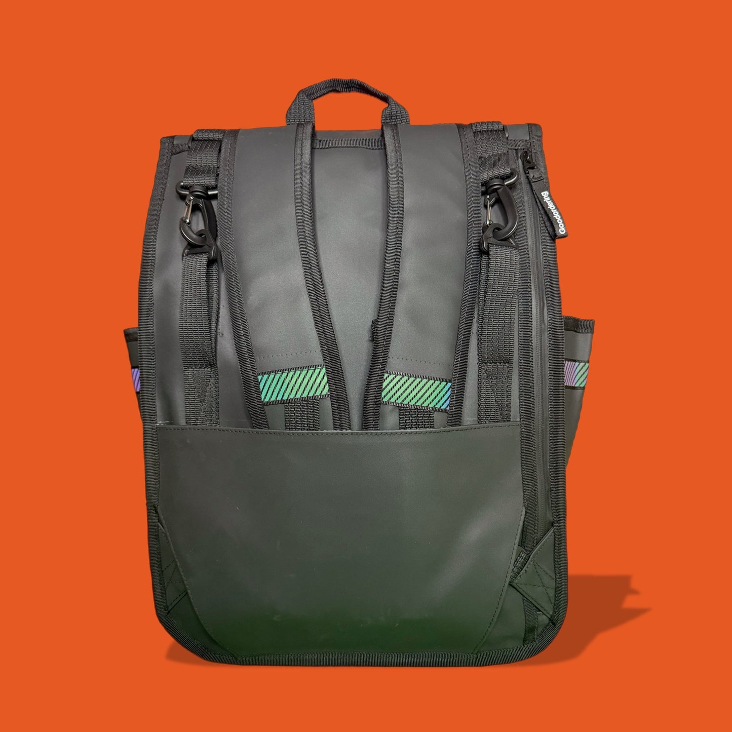 ECO Monochrome Rolltop Backpack Pannier Black 3.0 (pre order)