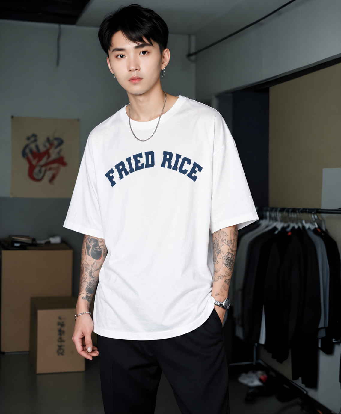 Fried Rice Varsity T-shirt