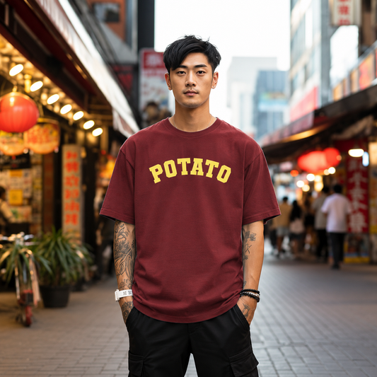 Potato varsity t-shirt