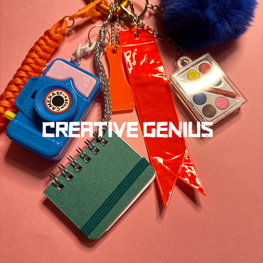 Bag charm and keyring creative type