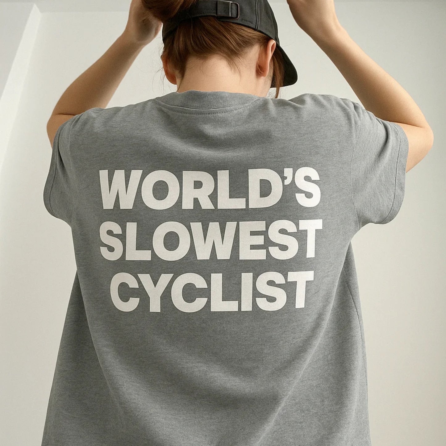 World's Slowest Cyclist / Slow Coach Organic cotton T-shirt