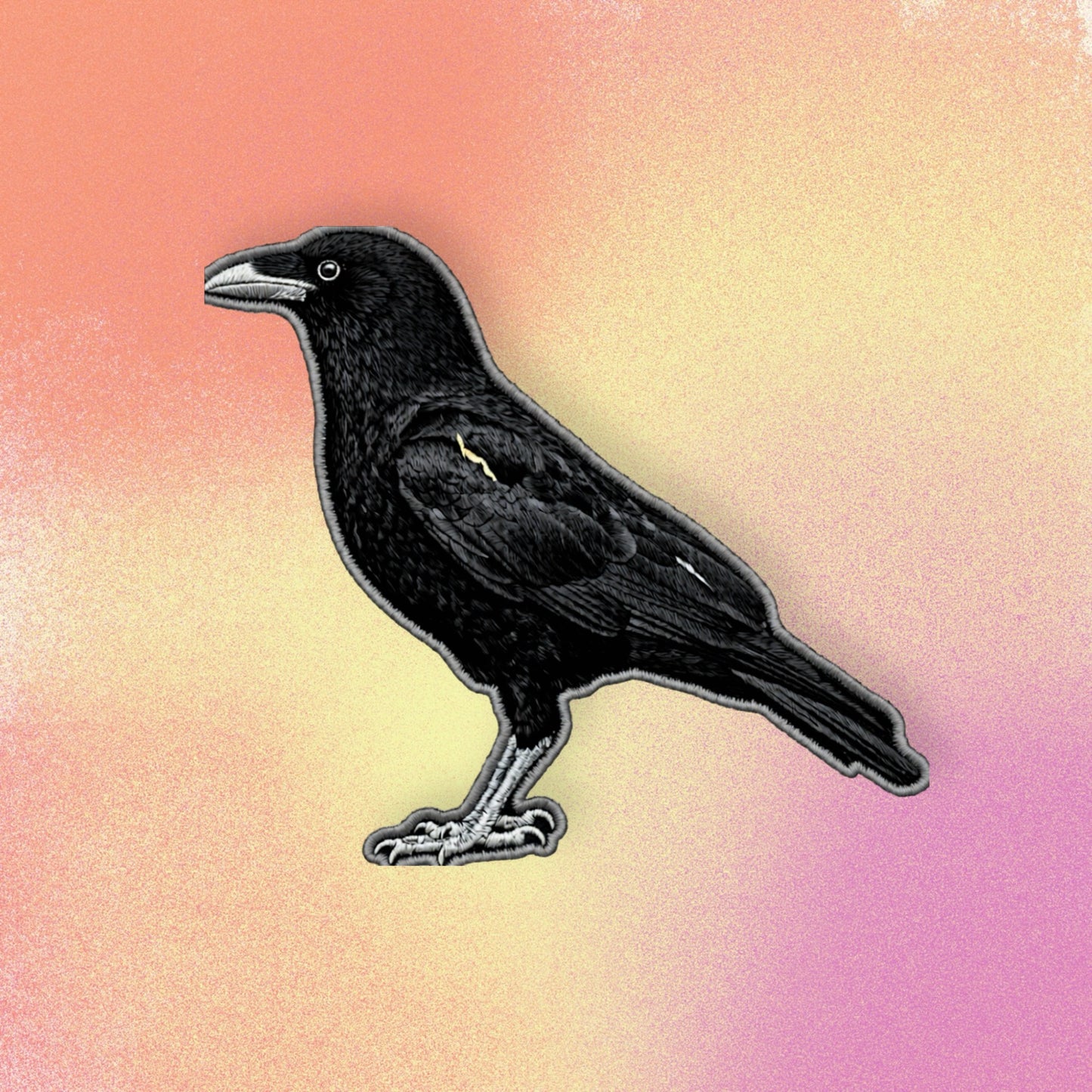 Crow iron-on Patch