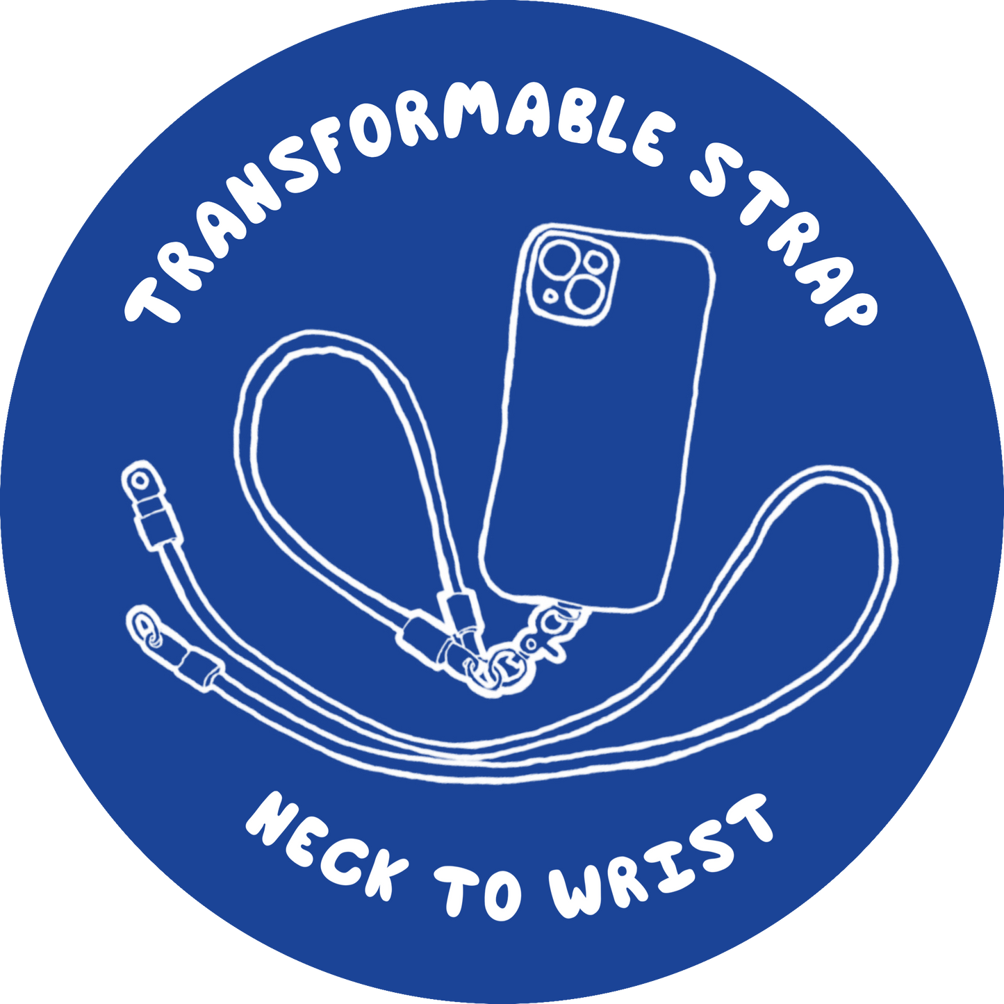 Paracord neck strap / wrist strap convertible lanyard army green