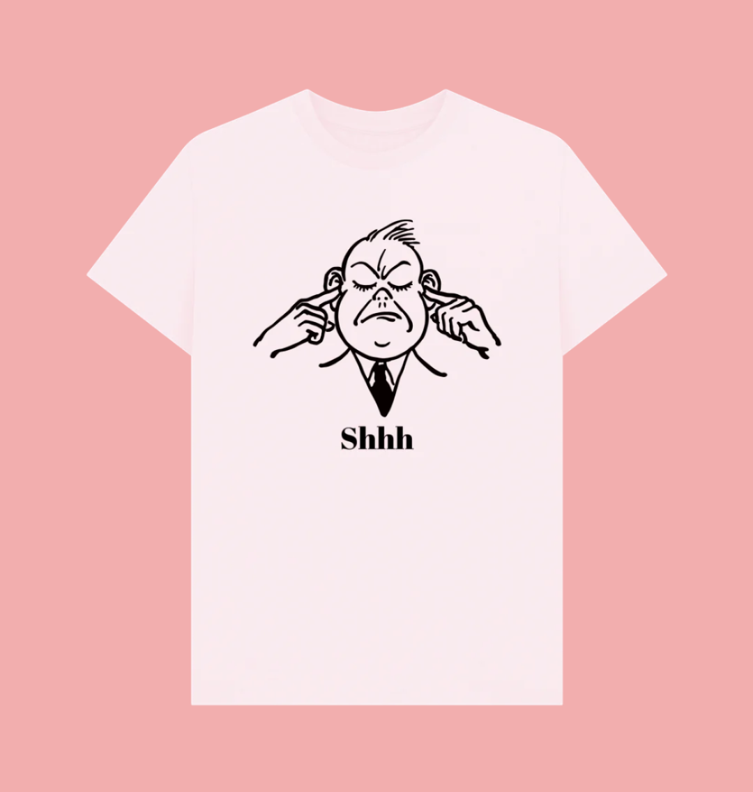 Pink Shhh t-shirt clowncore