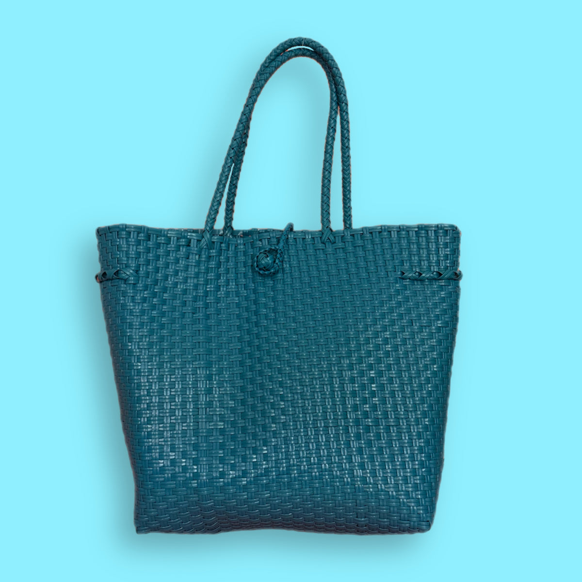Woven bicycle pannier basket with shoulder straps goodordering bike basket