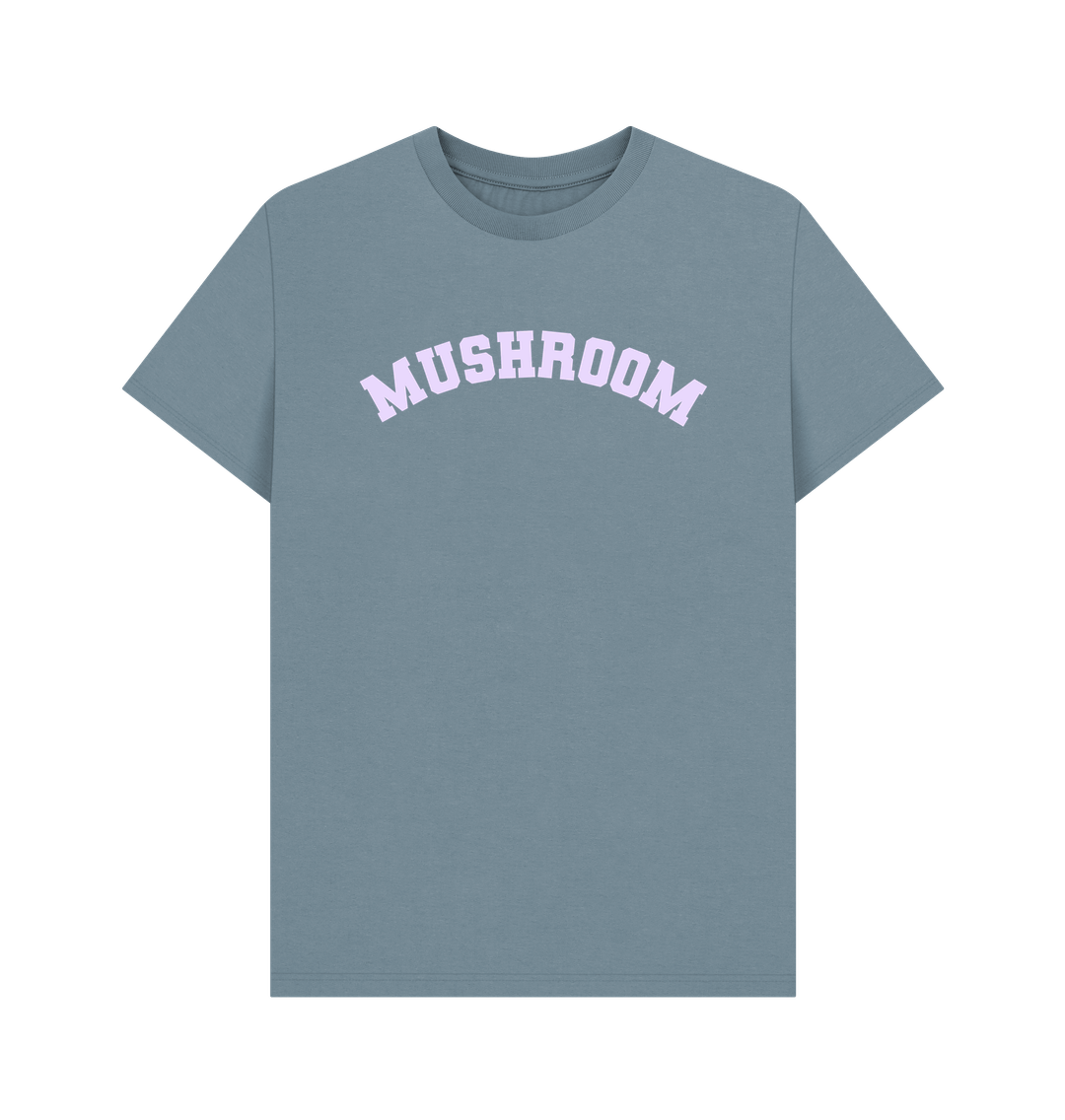 Stone Blue Mushroom Varsity t-shirt