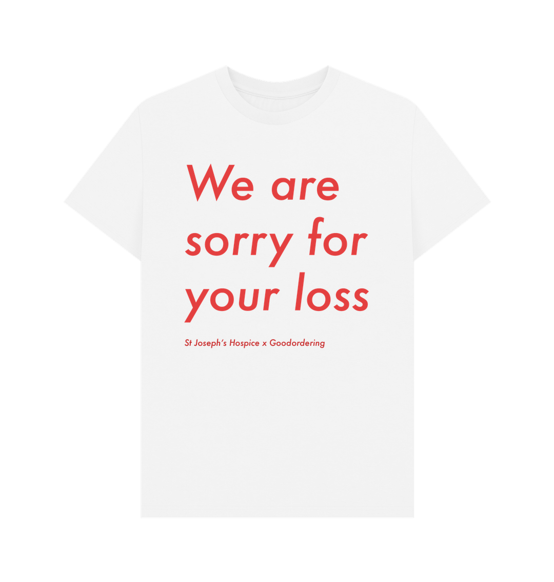 White St Joseph's Hospice Collaboration T-shirt Loss