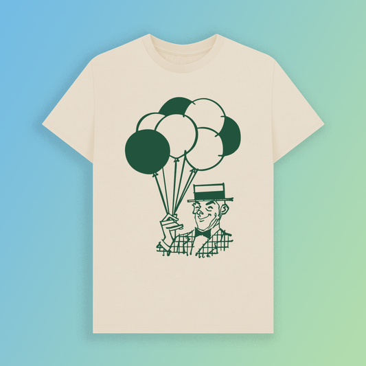 Balloon man graphic t-shirt clowncore