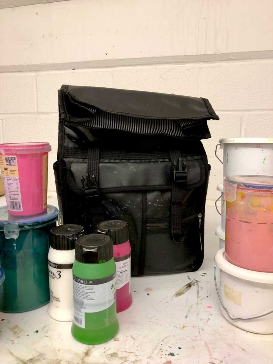 black rolltop backpack goodordering art bag waterproof backpack
