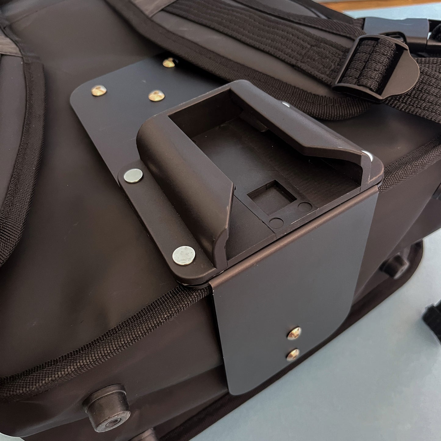 BROMPTON ECO Monochrome Rolltop Backpack Pannier Black