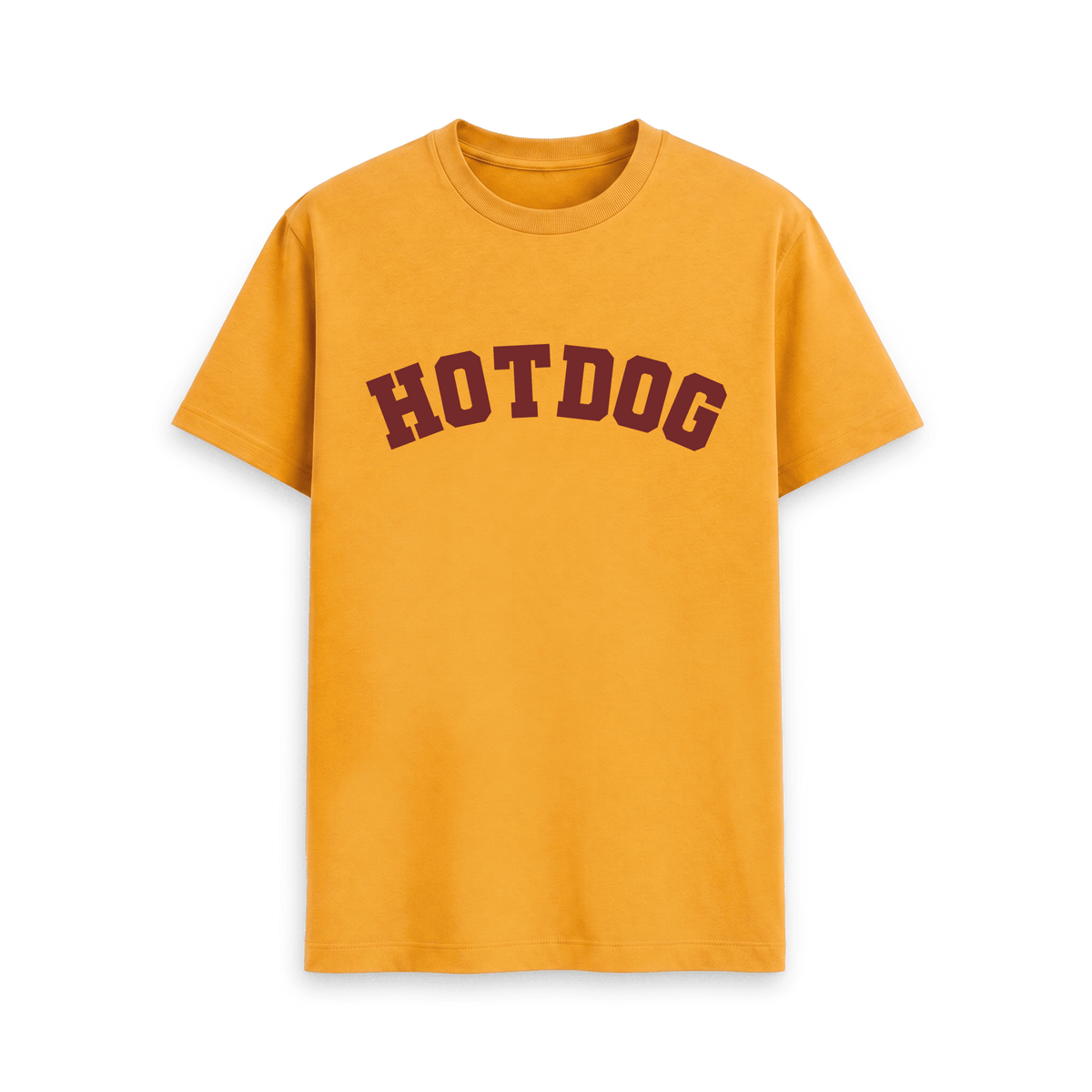 Mustard Printed T-shirt Front
